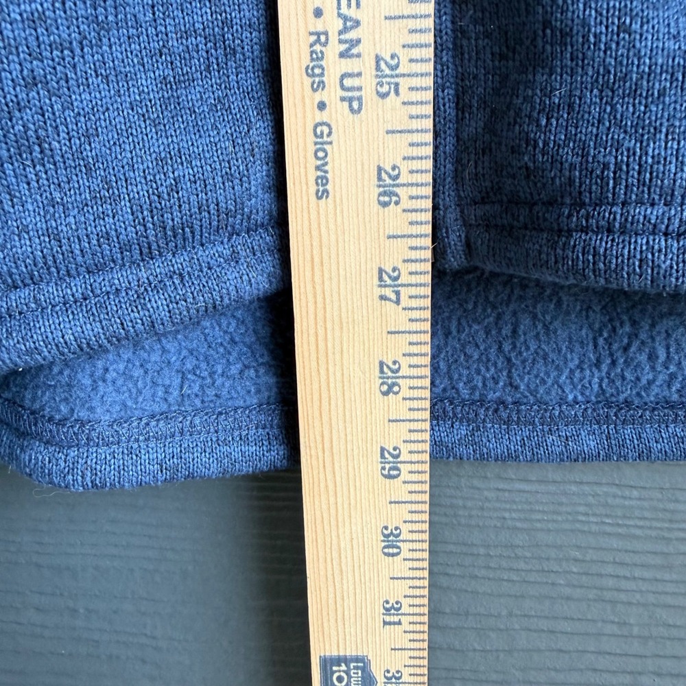 L.L.Bean Sweater Fleece Vest Blue Full Zip Outdoor Women's 1X Plus Pockets - Picture 5 of 10